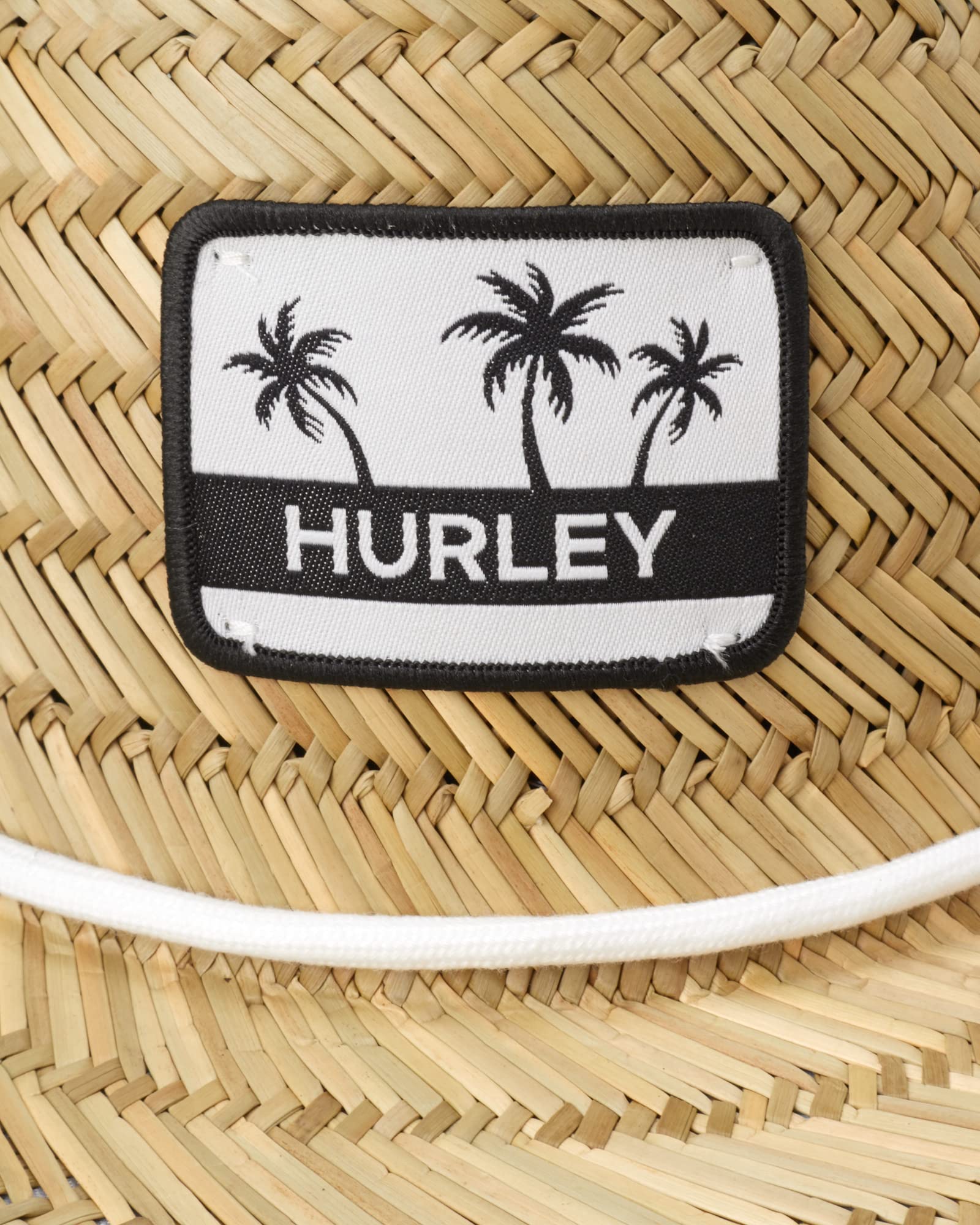 Hurley Women's Sun Hat - Medium Brim Real Straw Hats for Women with Chin Strap, Melon Tint