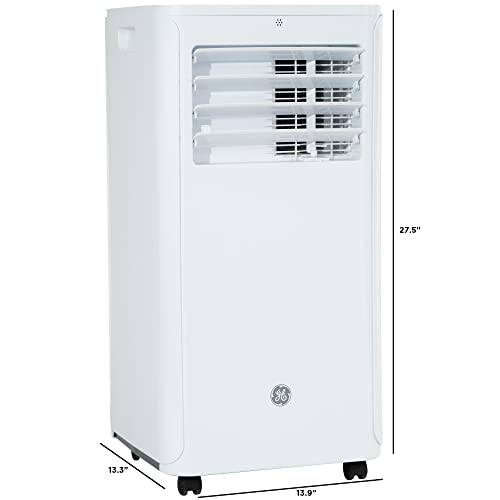 GE 6,100 BTU Portable Air Conditioner for Small Rooms up to 250 sq ft., 3-in-1 with Dehumidify, Fan and Auto Evaporation, Included Window Installation Kit