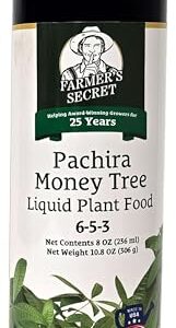 Farmer’s Secret Money Tree Liquid Plant Food Fertilizer (8oz) - Super Concentrated - Strengthen Roots and Encourage Growth in All Varieties of Money Trees