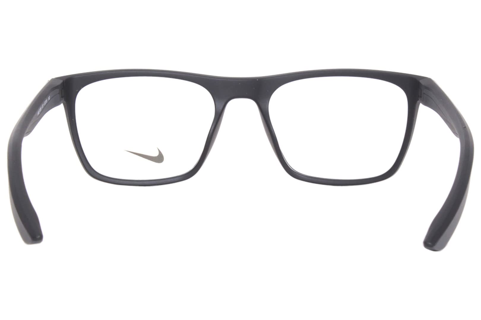 Nike 7039 001 Eyeglasses Matte Black Full Rim Rectangle Shape 52mm