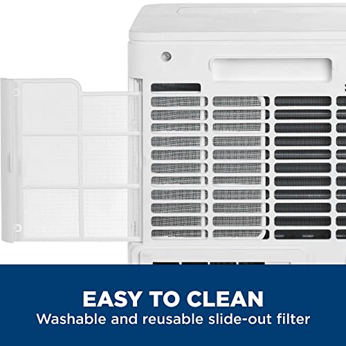 GE 6,100 BTU Portable Air Conditioner for Small Rooms up to 250 sq ft., 3-in-1 with Dehumidify, Fan and Auto Evaporation, Included Window Installation Kit