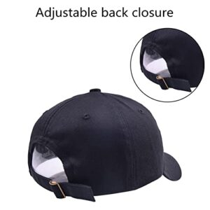 6 Pack Birthday Party Hats Funny Birthday Queen Squad Embroidery Adjustable Black Baseball Cap for Women