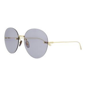 Gucci Round/Oval Sunglasses Gold Gold Violet Luxury Eyewear Made In Japan Metal Frame Designer Fashion for Everyday Luxury