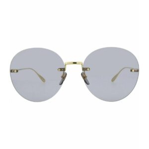 Gucci Round/Oval Sunglasses Gold Gold Violet Luxury Eyewear Made In Japan Metal Frame Designer Fashion for Everyday Luxury