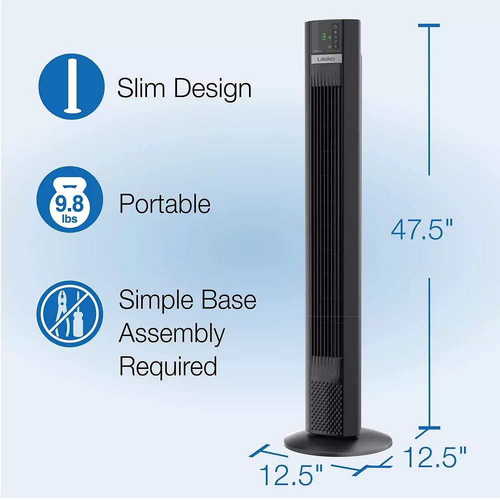 Lasko 48" Space-Saving Performance Tower Fan (T48339)