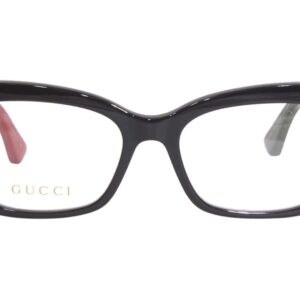 Gucci Petite Fit Eyeglasses GG0165ON 003 Black/Red/Green 51mm 165