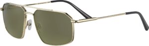 serengeti wayne square sunglasses, shiny light gold/mineral non polarized 555nm, one size