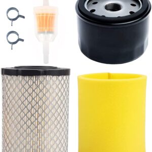 E100 E140 Air Filter Oil Filter Tune Up Kit for John Deer D140 D105 D110 D130 D100 D125 E130 E150 46’’ 48’’ Mower w/ 17.5hp 19.5hp 20hp 21hp Engine