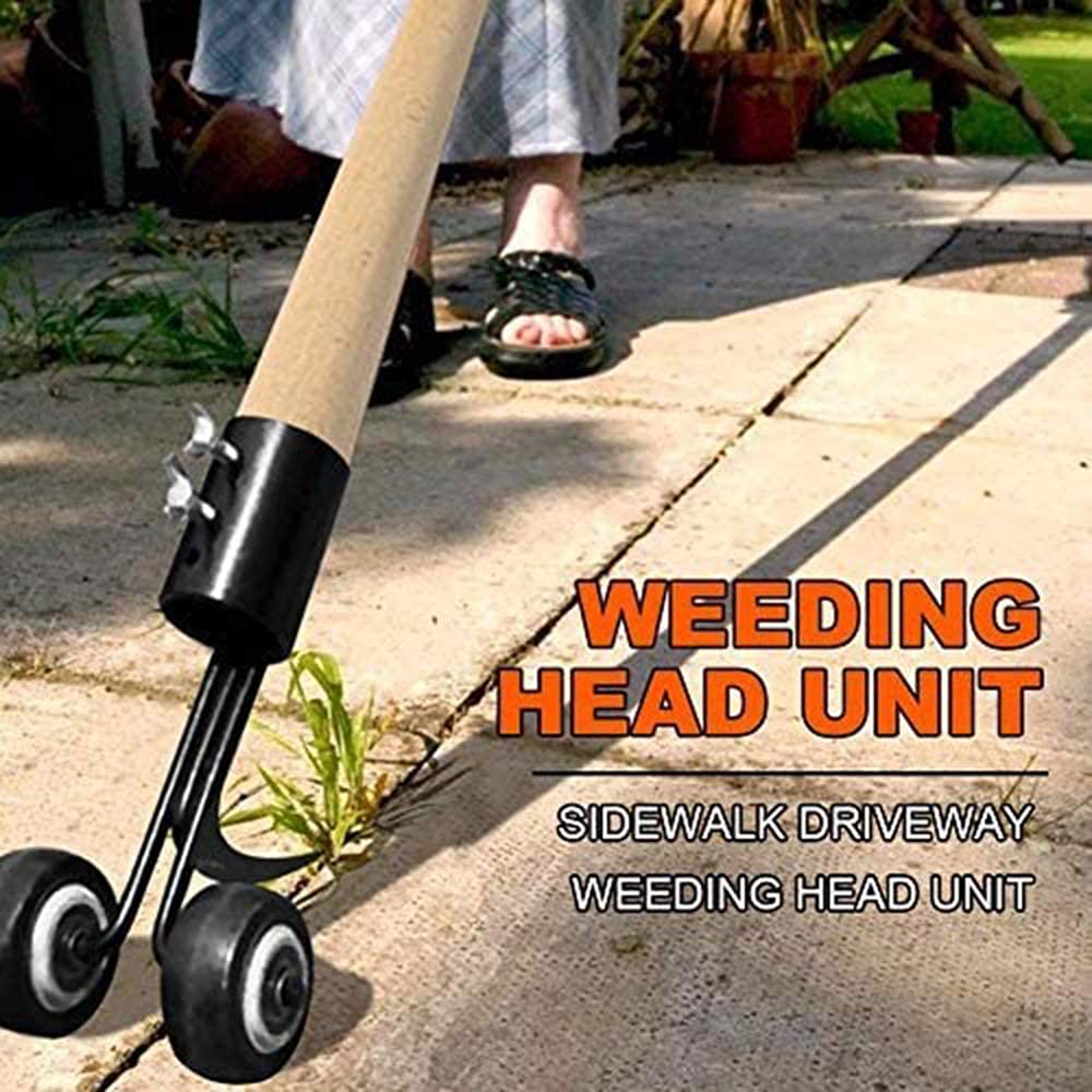 Crevice Weeding Tools with Wheels, Stand Up Weeding Tools for Garden Patio Backyard Lawn Sidewalk Driveways Weeds.