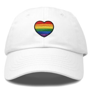 Giavuwn Embroidered Pride Hat LGBT Cap Low Profile Distressed Dad Hat