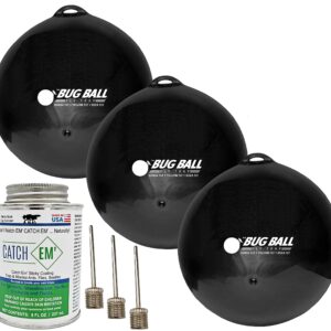 Bug Ball Starter Kit, 3 Pack - Yellow Fly, Horse Fly, Deer Fly, and Greenhead Fly Trap