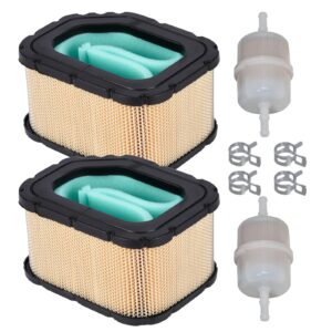 hifrom (2 set 063-8080-00 air filter pre cleaner with fuel filter kit compatible with bad boy zt czt mowers with kohler engine 2013 & older 27 hp