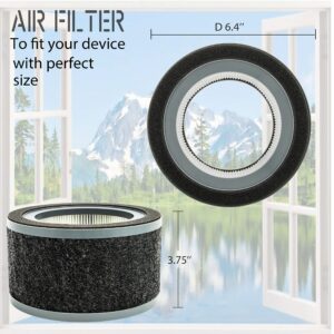 Flintar FLT4200 H13 True HEPA Replacement L Filter, Compatible with GermGuardian Air Purifier Models AC4200 and AC4200W, Filter Size L, Part Number FLT4200, 2-Pack