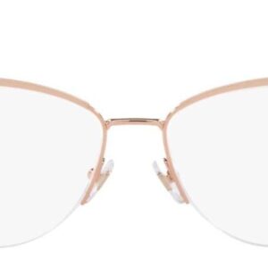 Versace VE 1280 1412 Rose Gold Metal Cat-Eye Eyeglasses 55mm