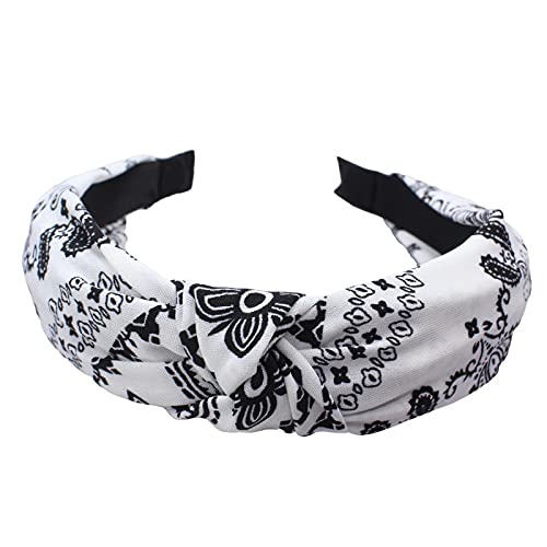 Lvyeer Bandana Headbands for Women Knotted Headband Fashion Chiffon Fabric Hairband for Women and Girls Cute Hair Accessory (Knotted-B)