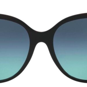 Tiffany & Co. Woman Sunglasses Black Frame, Azure Gradient Blue Lenses, 55MM