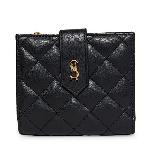 Steve Madden Womens Steve Madden JEM Bifold Card Case, Black, One Size US