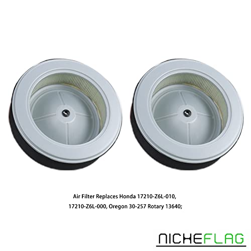 NICHEFLAG GX630 Air Cleaner Element Replaces 17210-Z6L-010, 17210-Z6L-000 for Honda GX630, GX630R, GX630RH, GX660, GX660R, GX660RH, GX690, GX690R, GX690RH Engine Lawn Mower Air Cleaner Element