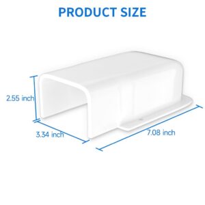 TAKTOPEAK 3" W Wall Cover, Decorative PVC Line Set Cover Kit Parts Accessories for Ductless Mini Split Air Conditioners, Central AC and Heat Pumps