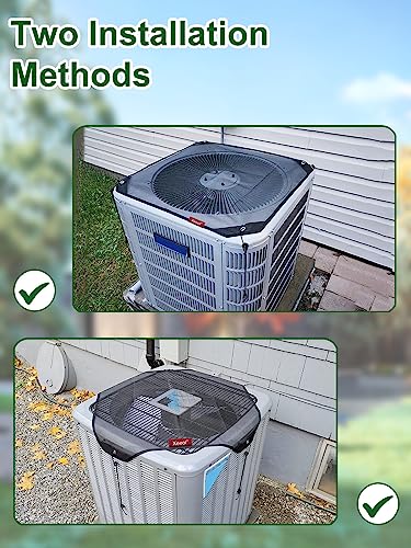 Xeeol 36x36 Central Air conditioner Covers for Outside, Larger Mesh AC Unit Covers Outdoor - Top Universal Defender