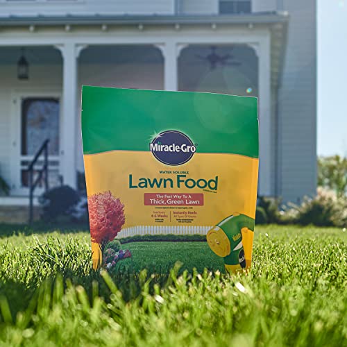 Miracle-Gro Water Soluble Lawn Food - Fertilizer for All Grass Types, Feeds Up to 7,200 sq. ft.