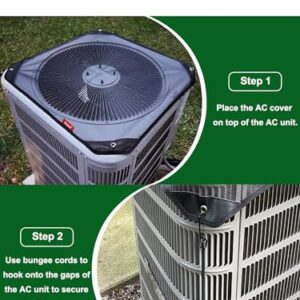 Xeeol 36x36 Central Air conditioner Covers for Outside, Larger Mesh AC Unit Covers Outdoor - Top Universal Defender