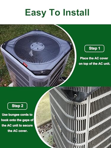 Xeeol 36x36 Central Air conditioner Covers for Outside, Larger Mesh AC Unit Covers Outdoor - Top Universal Defender