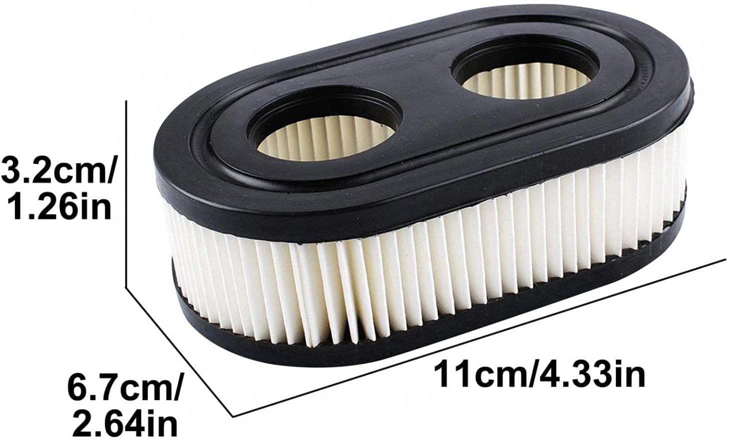 593260 Briggs and Stratton Air Filter - Lawn Mower Air Filter Replacement for 798452 Series Engine,4247 5432 5432K 09P702 Mower Replacement Accessories (10PCS)