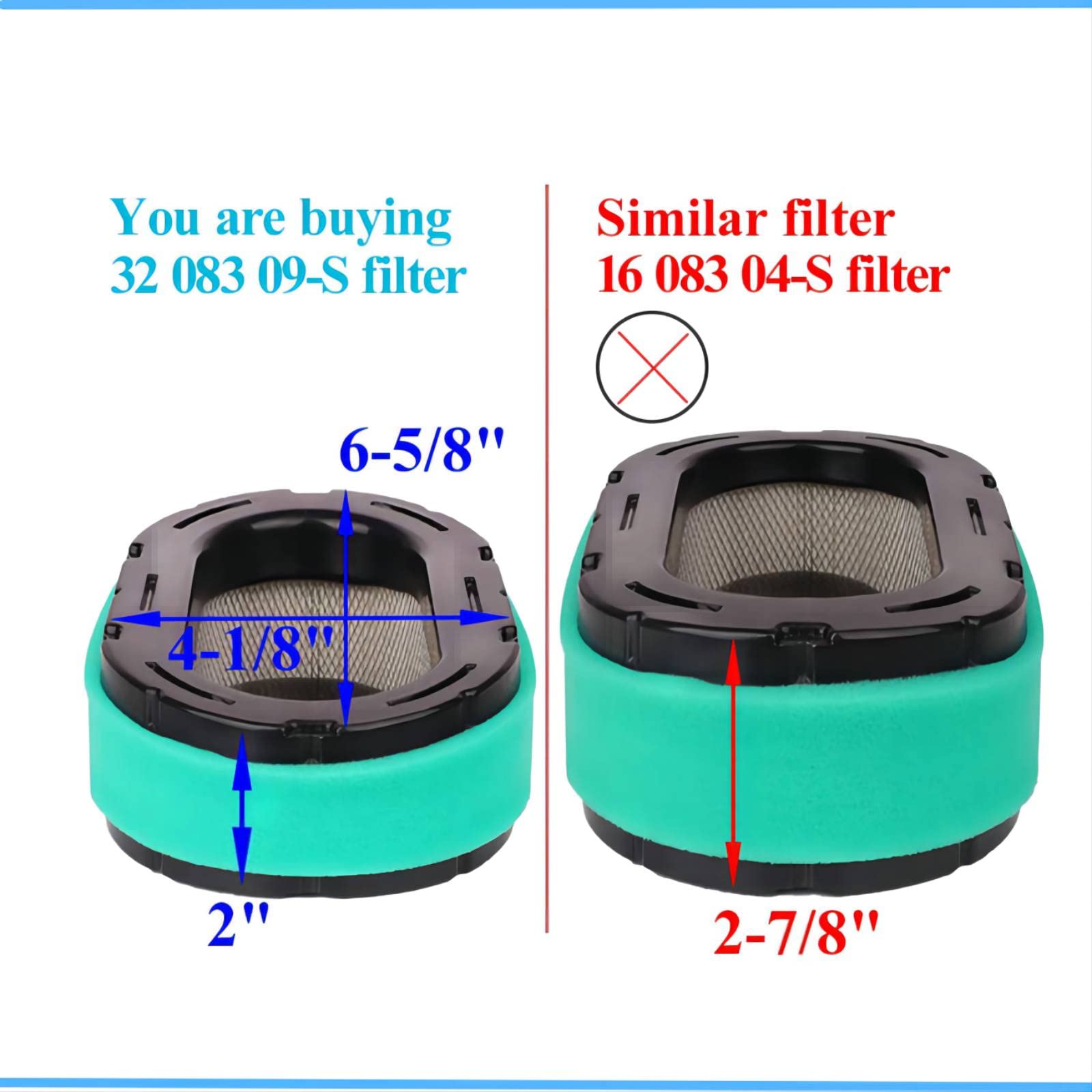 Fremnily KH-32-883-09-S1 Air Filter with 12 050 01-S Oil Fuel Filter Compatible with Kohler KT745 KT740 KT735 KT730 KT725 KT715 Engine Cub Cadet XT1 XT2 Lawn Mower