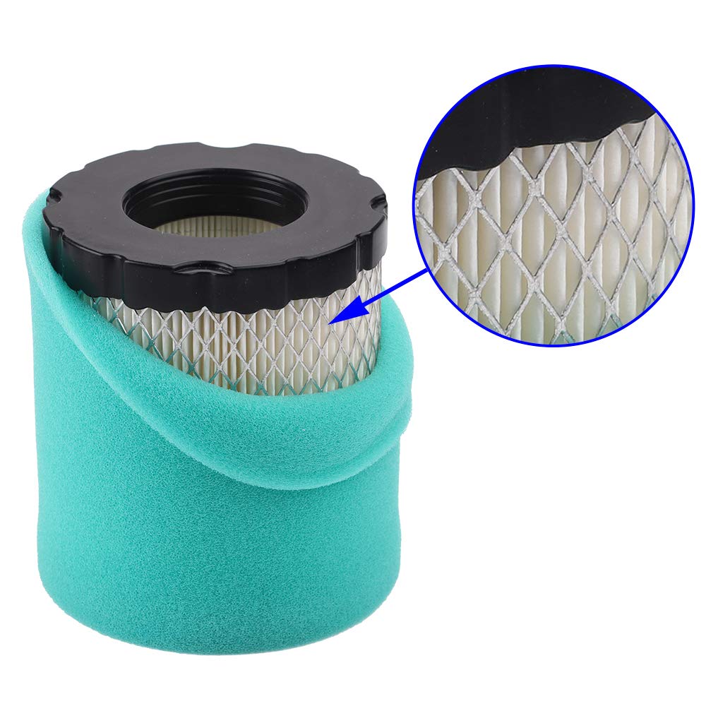 Fremnily 798897 Air Filter + Oil Filter for JD MIU13120 Z435 Z445 Z465 Z535M Z535R Z625 Z645 Z655 Z665 Ztrack Lawn Mower Compatible with Gravely 21551500 915205 915207 915219 Spark Plug