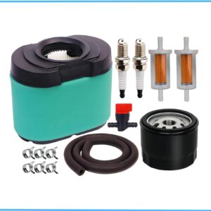 Fremnily Compatible with 792105 Air & Foam Pre Filter, Durable MIU11515 Air Cleaner with Oil Filter, Extended Life Series Engine 407777 445877 GY21057 Air Filter for D160 D170 Z425 LA165 Lawn Mower