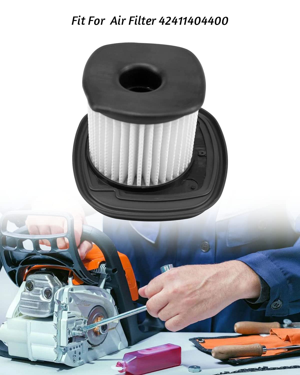 EMIHO Filter Fits for STIHL BG56 BG66 BG86 BG86C Blower Replace 42411404400 42411404403 Heavy Duty Lawn Mower Parts Kits