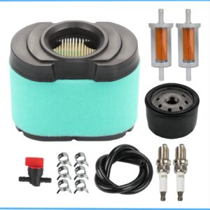 Fremnily Compatible with 792105 Air & Foam Pre Filter, Durable MIU11515 Air Cleaner with Oil Filter, Extended Life Series Engine 407777 445877 GY21057 Air Filter for D160 D170 Z425 LA165 Lawn Mower