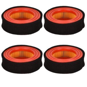 HIFROM (Pack of 4 951-14628 Air Filter Pre Cleaner Compatible with Troy-Bilt 5T65RU 5T65RUA 5T65VUA 1T65TU 1T65DT 140cc OHV Engine 490-200-M057 951-14628 751-14628