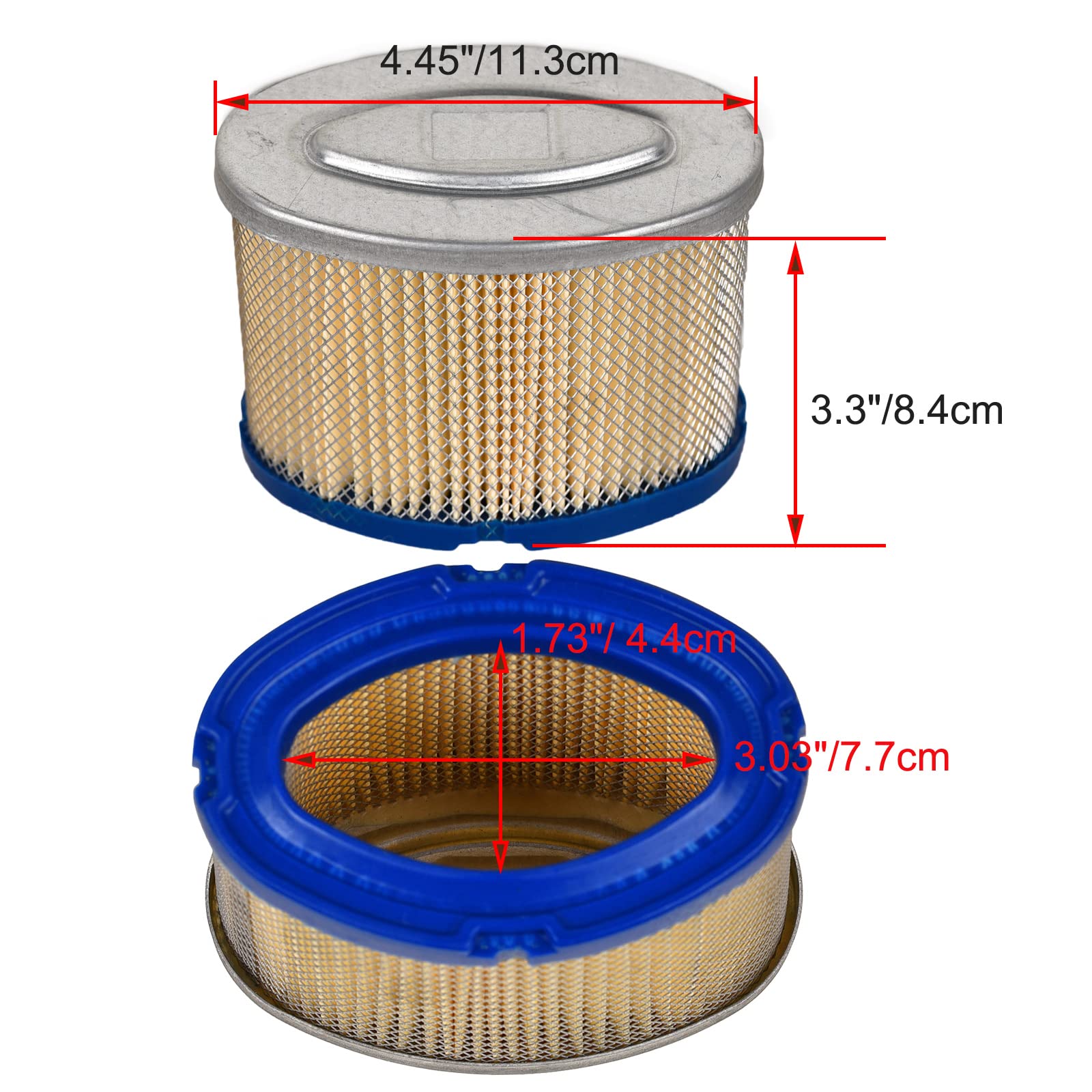 HIFROM (2 Pack 140-2105 Air Filter Element Compatible with Onan QG RM KVD & Microlite KV KVC Model Generators 1402105