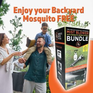 Pesticide Sprayer | Insecticide Sprayer and Mosquito Mister System | Pest Control System for Fleas, Ticks, and Mosquitos | Kit + Tank Sprayer