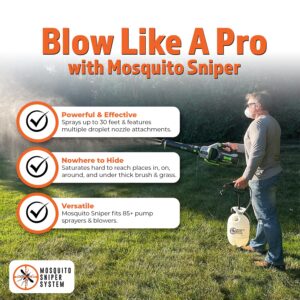 Pesticide Sprayer | Insecticide Sprayer and Mosquito Mister System | Pest Control System for Fleas, Ticks, and Mosquitos | Kit + Tank Sprayer