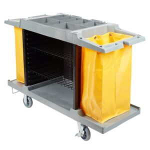 krollen industrial hotel/housekeeping cart - small three shelf