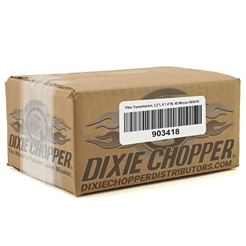 Genuine OEM Dixie Chopper Transmission Filter (3.2" L x 1.4" W, 40 Microns) for Lawn Mowers / 903418