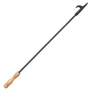 fireplace fire pit campfire poker stick. uten 32-inch in heavy duty fireplace poker. solid steel fire pit poker, fire pit accessories for fireplace camping wood stove indoor and outdoor.