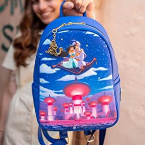 Loungefly Disney Glow in the Dark Aladdin and Jasmine Magic Carpet Ride Backpack