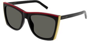 saint laurent sl 539 paloma black red/grey 58/18/145 women sunglasses