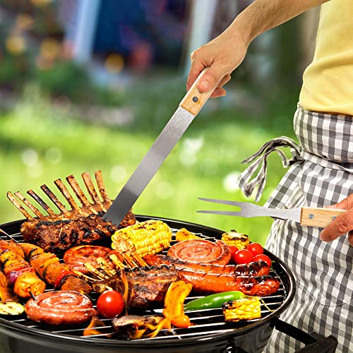 Haooryx 3PCS Father Grilling Tool BBQ Accessories Set World's Best Dad Stainless Steel Grilling Tong for Men Outdoor Camping Housewarming Party Gift Supplies Father's Day Dad's Birthday Present