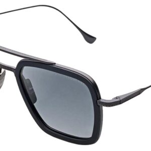 Dita 7806-N-BLK-BLK-52 - FLIGHT.006 Sunglasses Black Iron - Matte Black w/ Black to Clear Gradient Polarized 52mm