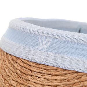 Raffia Sun Cap Visor Petra | Peanut