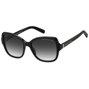 marc jacobs marc 555/s 807 559o(mj38) women's black sunglasses