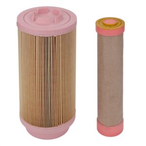 Hipa ZD331 Outer Inner Air Filter for Kubota ZD323 ZD326 ZD326S ZD1211 Zero Turn Lawn Mower Replace for K3181-82250 K3181-82240 with 12581-43012 Fuel Filter