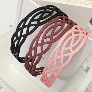 Springtime 6pcs Wide Plastic Headbands for Women Fashion Hair bands with Teeth for Girls Thick Hair Hoops Hair Accessories