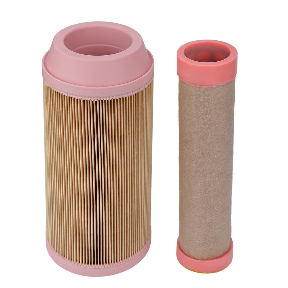 Hipa ZD331 Outer Inner Air Filter for Kubota ZD323 ZD326 ZD326S ZD1211 Zero Turn Lawn Mower Replace for K3181-82250 K3181-82240 with 12581-43012 Fuel Filter