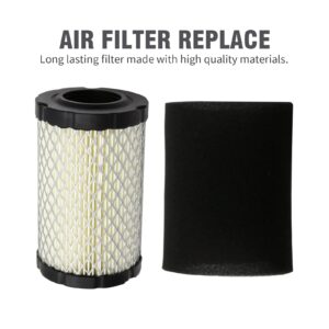 Saihisday Air Filters 796031 591334 594201+ Black Pre Filters 797704 Replacement for BS Lawn Mower (2 Set)